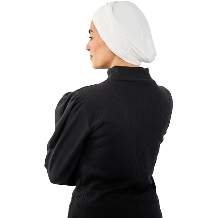 Tie Shop Women Knotted Cotton Turban OF00CO7683 - Free Size - Off White - Image 3